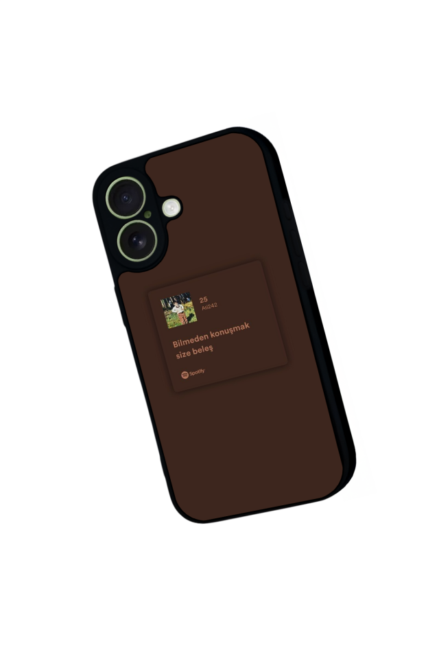 iPhone 17 Uyumlu Sarki Sozleri Tasarımlı Glossy Premium Kılıf