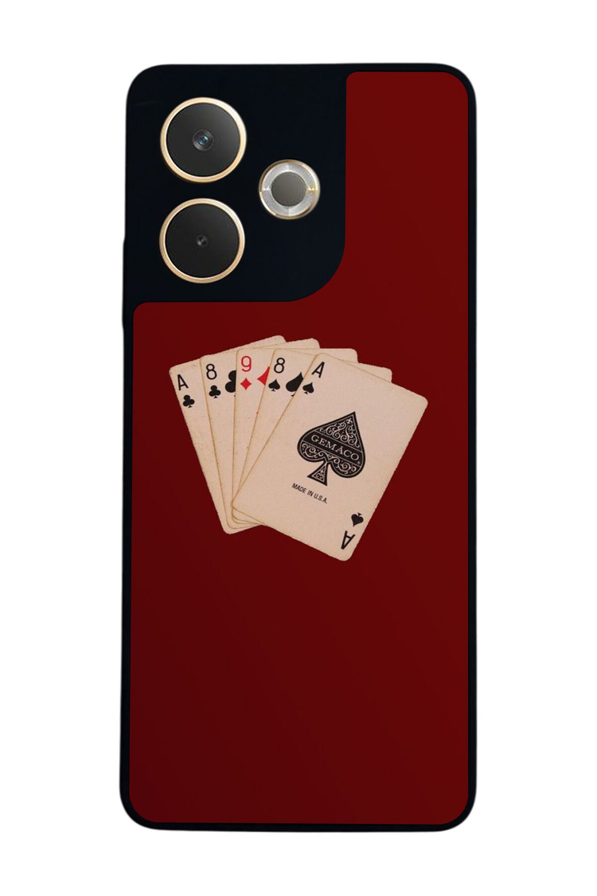 Oppo A5 Pro Uyumlu Kart Tasarımlı Glossy Premium Kılıf