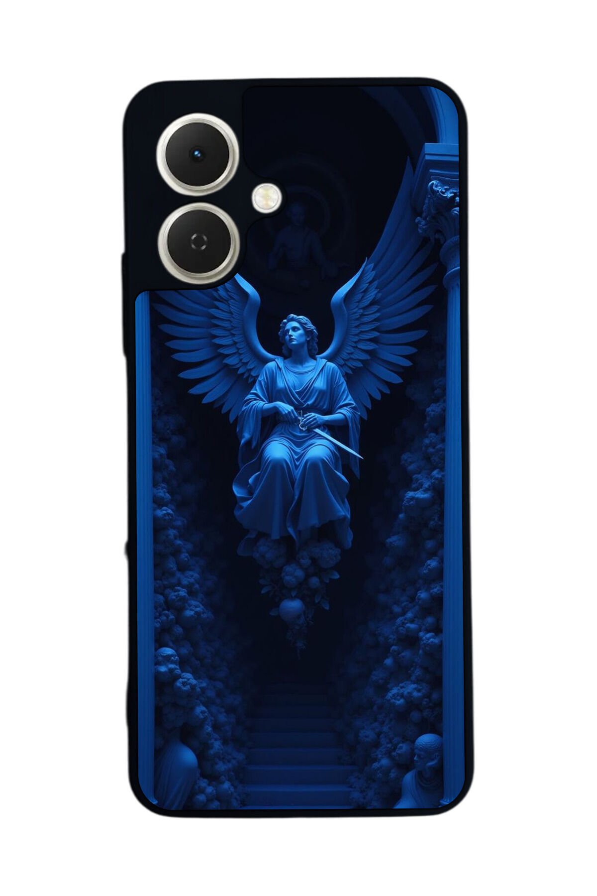Tecno Spark GO 2 Uyumlu Melek Tasarımlı Glossy Premium Kılıf
