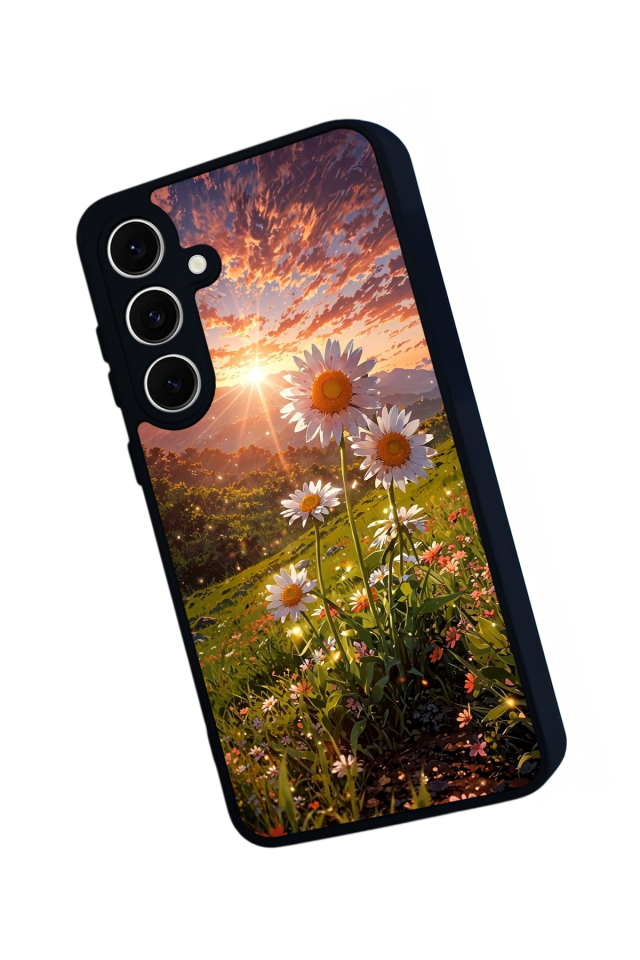 Samsung Galaxy S24 FE Uyumlu Cicek Tasarımlı Glossy Premium Kılıf