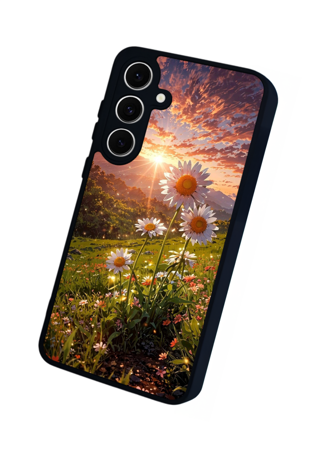 Samsung Galaxy S24 FE Uyumlu Cicek Tasarımlı Glossy Premium Kılıf