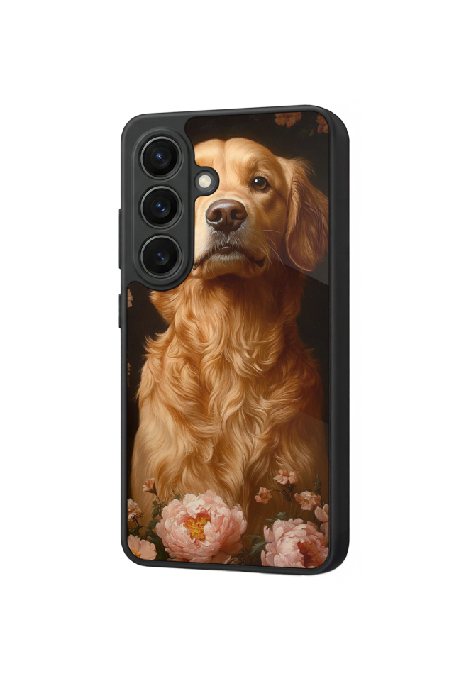 Samsung Galaxy S26 Uyumlu Golden Kopek Tasarımlı Glossy Premium Kılıf