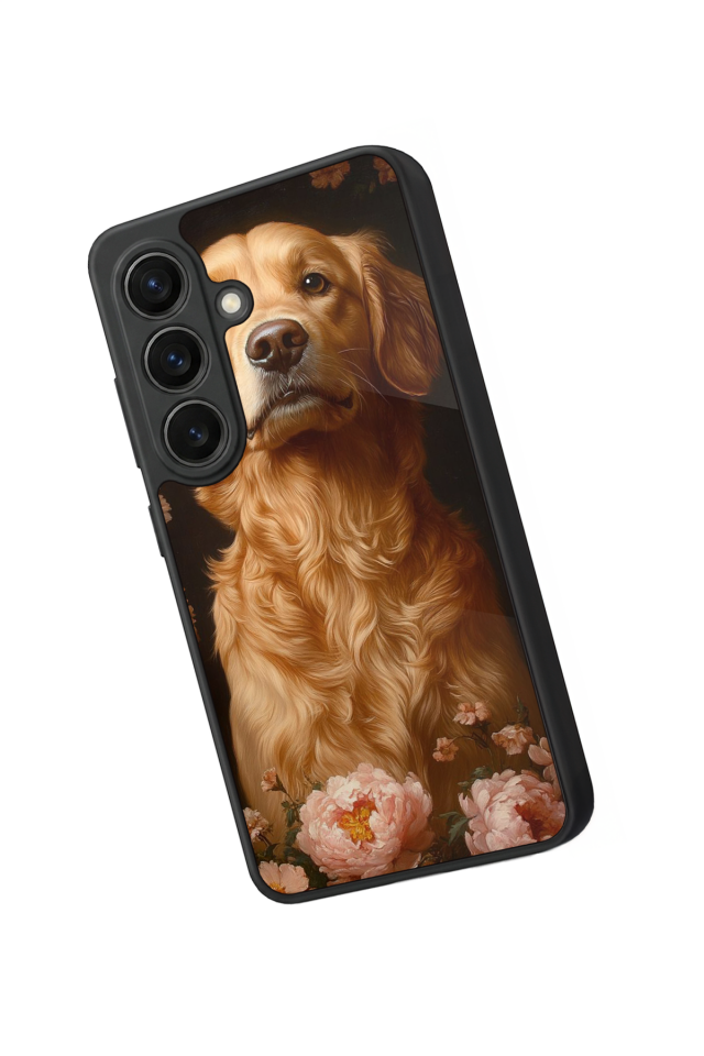 Samsung Galaxy S26 Uyumlu Golden Kopek Tasarımlı Glossy Premium Kılıf