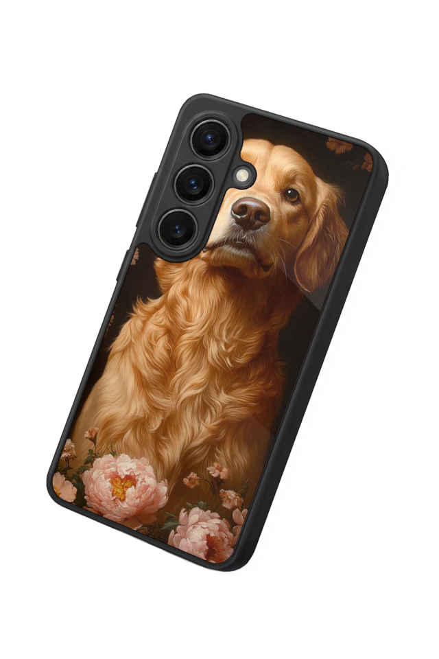 Samsung Galaxy S26 Uyumlu Golden Kopek Tasarımlı Glossy Premium Kılıf