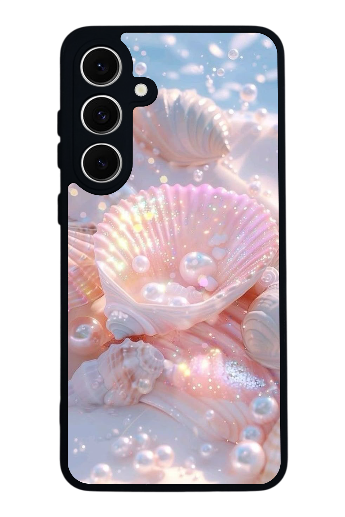 Samsung Galaxy A16 Uyumlu  İnci Tasarımlı Glossy Premium Kılıf