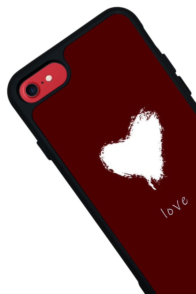 iPhone 7 Uyumlu Kalp Love Tasarımlı Glossy Premium Kılıf