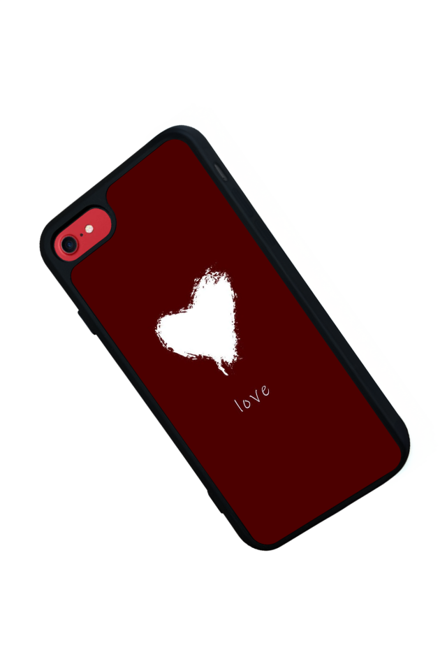 iPhone 7 Uyumlu Kalp Love Tasarımlı Glossy Premium Kılıf