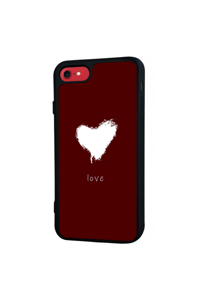 iPhone 7 Uyumlu Kalp Love Tasarımlı Glossy Premium Kılıf