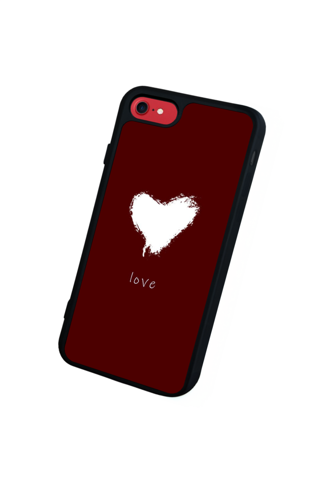 iPhone 7 Uyumlu Kalp Love Tasarımlı Glossy Premium Kılıf