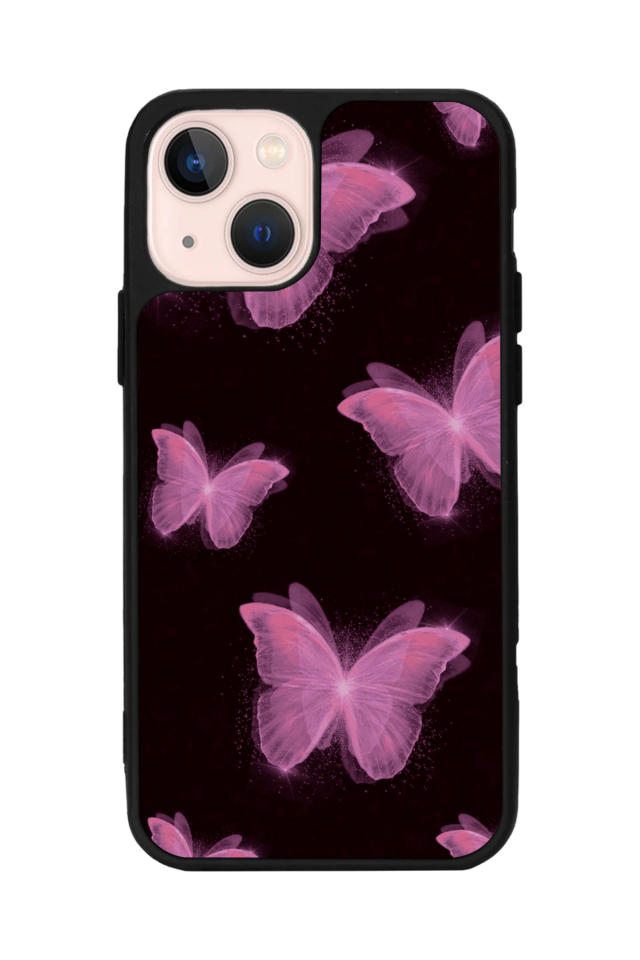 iPhone 15 Plus Uyumlu Kelebek Tasarımlı Glossy Premium Kılıf