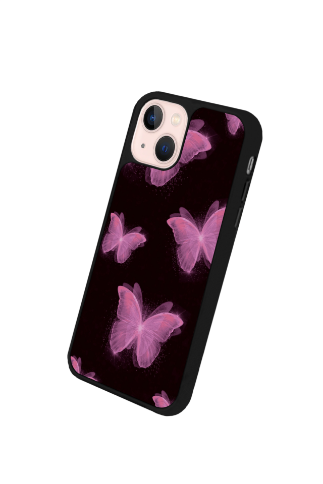 iPhone 15 Plus Uyumlu Kelebek Tasarımlı Glossy Premium Kılıf