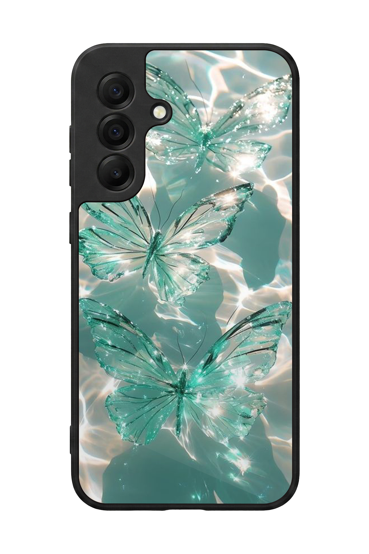 Samsung Galaxy A17 Uyumlu Kelebek Tasarımlı Glossy Premium Kılıf