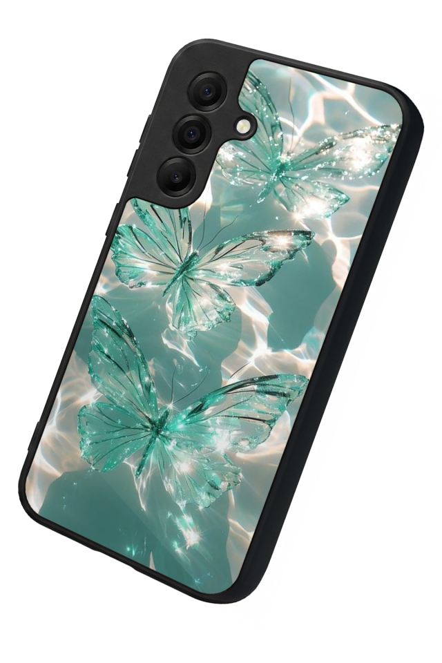 Samsung Galaxy A17 Uyumlu Kelebek Tasarımlı Glossy Premium Kılıf