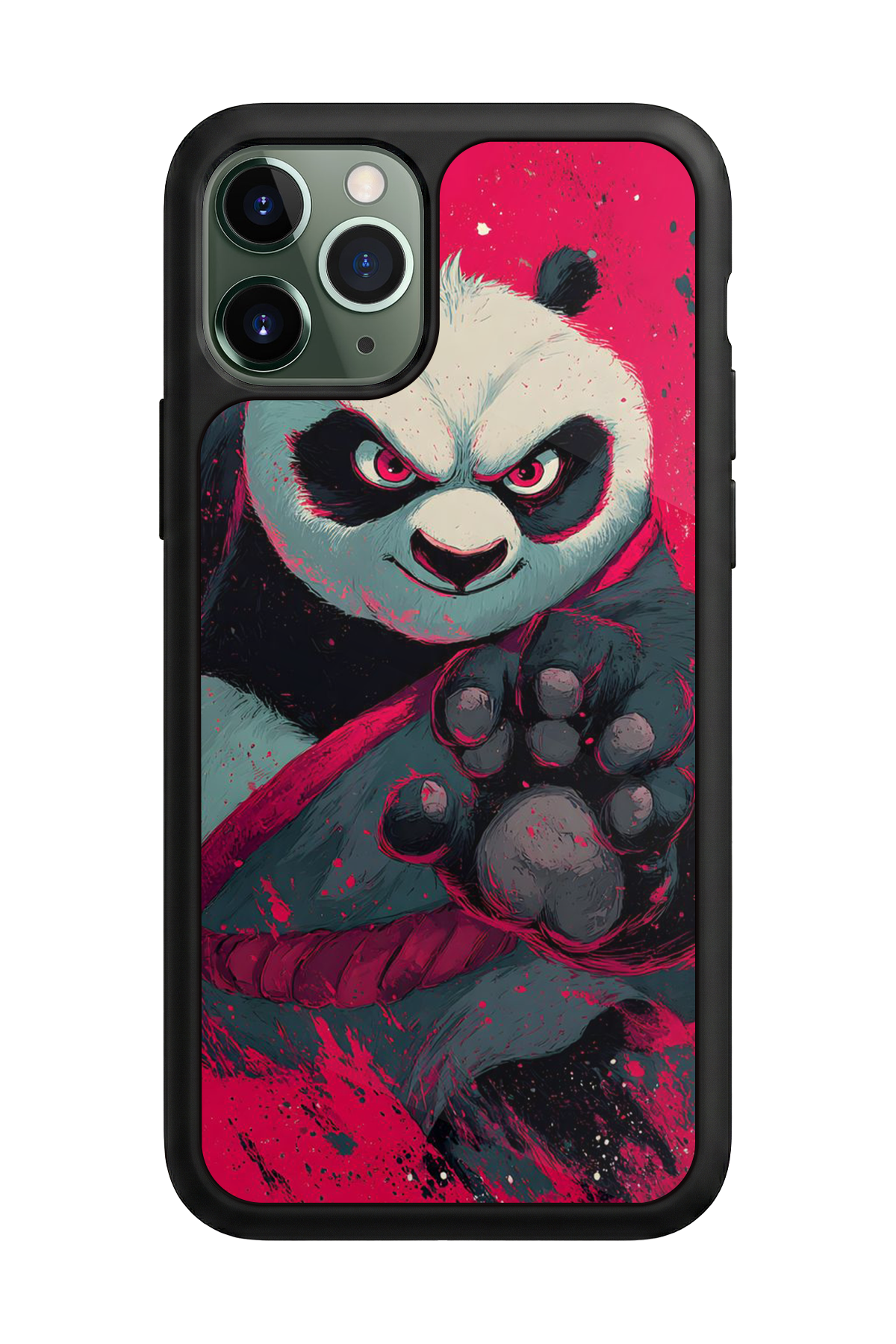 iPhone 11 Pro Max Uyumlu Kung Fu Panda Tasarımlı Glossy Premium Kılıf