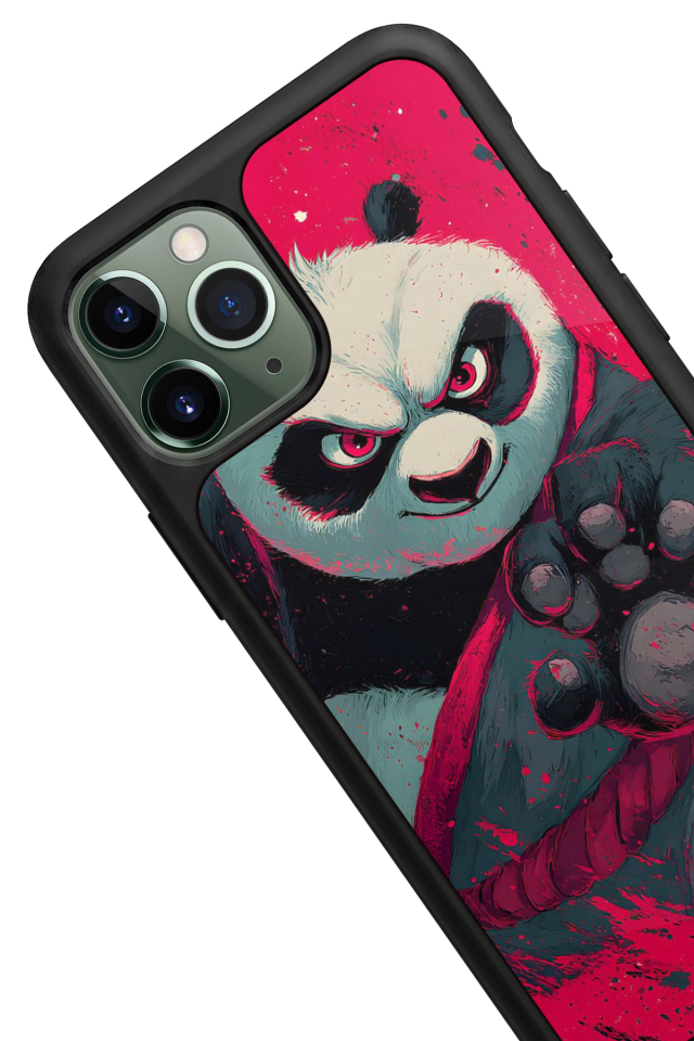 iPhone 11 Pro Max Uyumlu Kung Fu Panda Tasarımlı Glossy Premium Kılıf