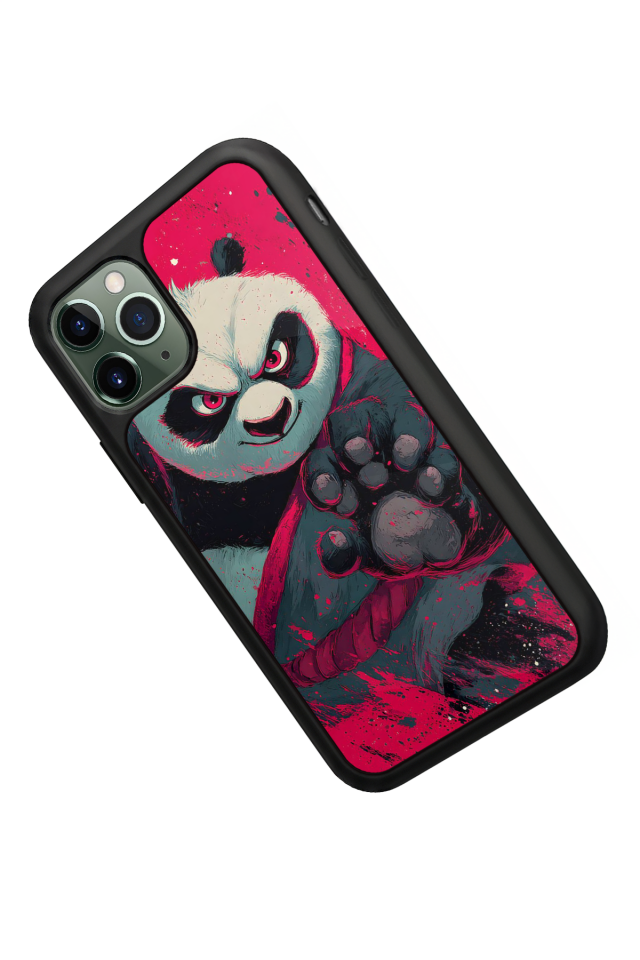 iPhone 11 Pro Max Uyumlu Kung Fu Panda Tasarımlı Glossy Premium Kılıf