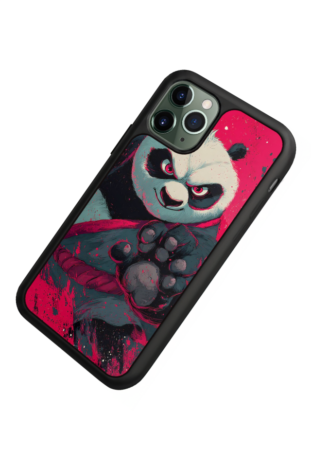 iPhone 11 Pro Max Uyumlu Kung Fu Panda Tasarımlı Glossy Premium Kılıf