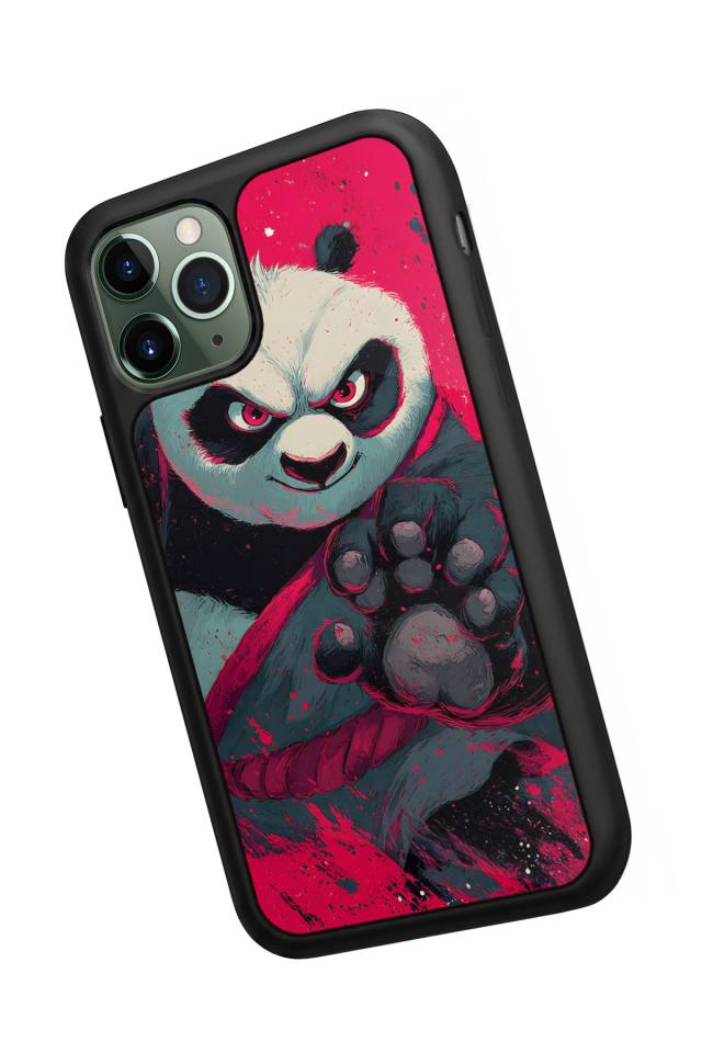 iPhone 11 Pro Max Uyumlu Kung Fu Panda Tasarımlı Glossy Premium Kılıf