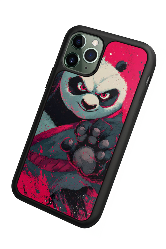iPhone 11 Pro Max Uyumlu Kung Fu Panda Tasarımlı Glossy Premium Kılıf