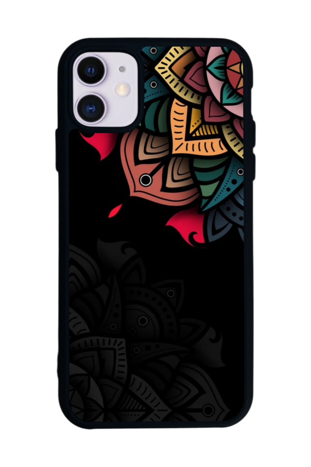 iPhone 11 Uyumlu Mandala Tasarımlı Glossy Premium Kılıf