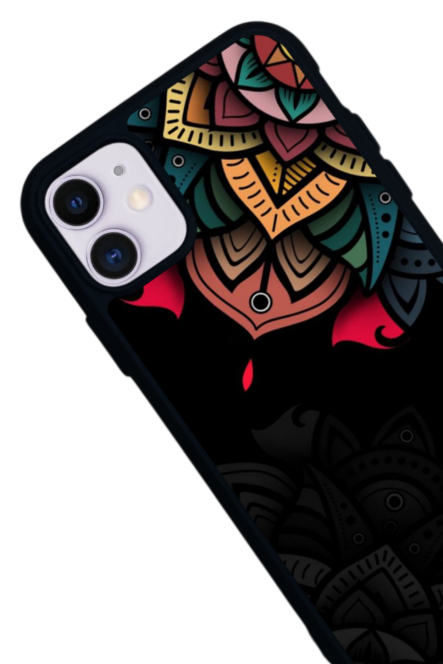 iPhone 11 Uyumlu Mandala Tasarımlı Glossy Premium Kılıf