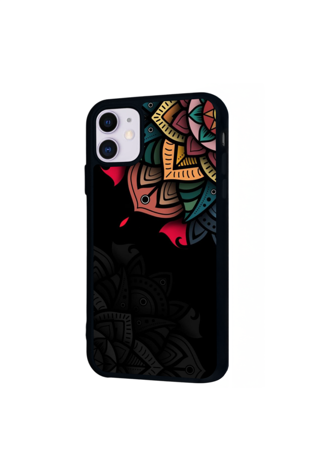 iPhone 11 Uyumlu Mandala Tasarımlı Glossy Premium Kılıf