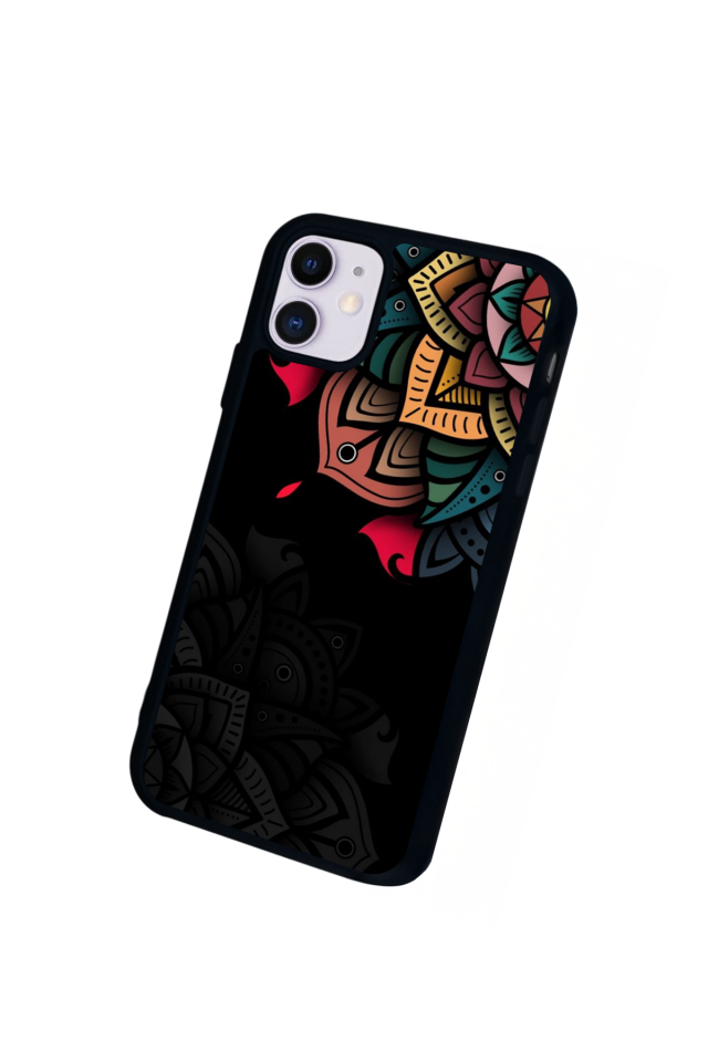 iPhone 11 Uyumlu Mandala Tasarımlı Glossy Premium Kılıf