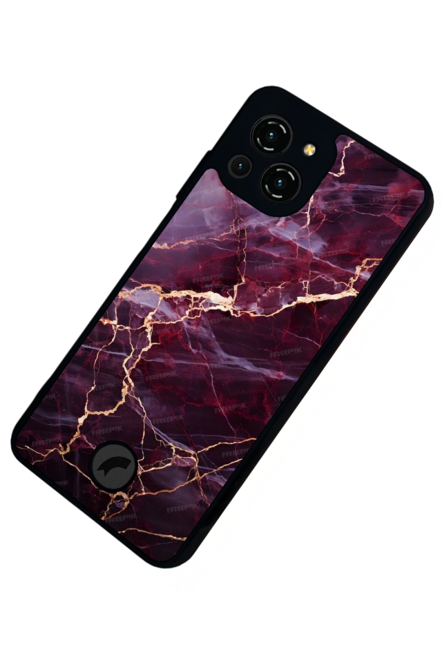 Reeder S23 Pro Max Uyumlu Mermer Marble Tasarımlı Glossy Premium Kılıf