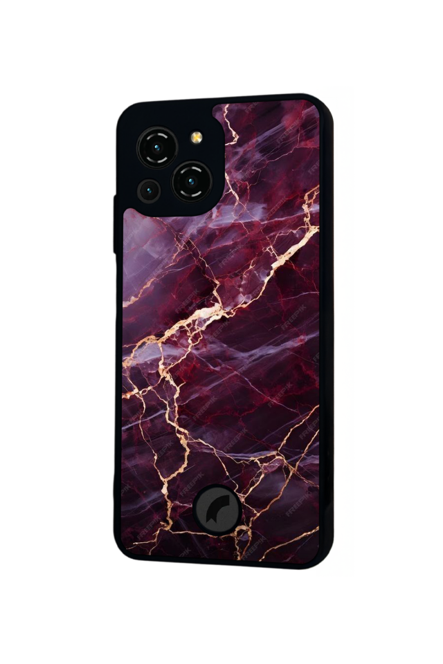 Reeder S23 Pro Max Uyumlu Mermer Marble Tasarımlı Glossy Premium Kılıf