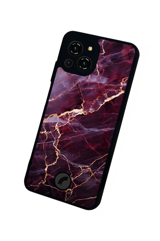 Reeder S23 Pro Max Uyumlu Mermer Marble Tasarımlı Glossy Premium Kılıf