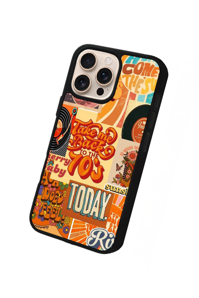 iPhone 16 Pro Max Uyumlu Poster Tasarımlı Glossy Premium Kılıf