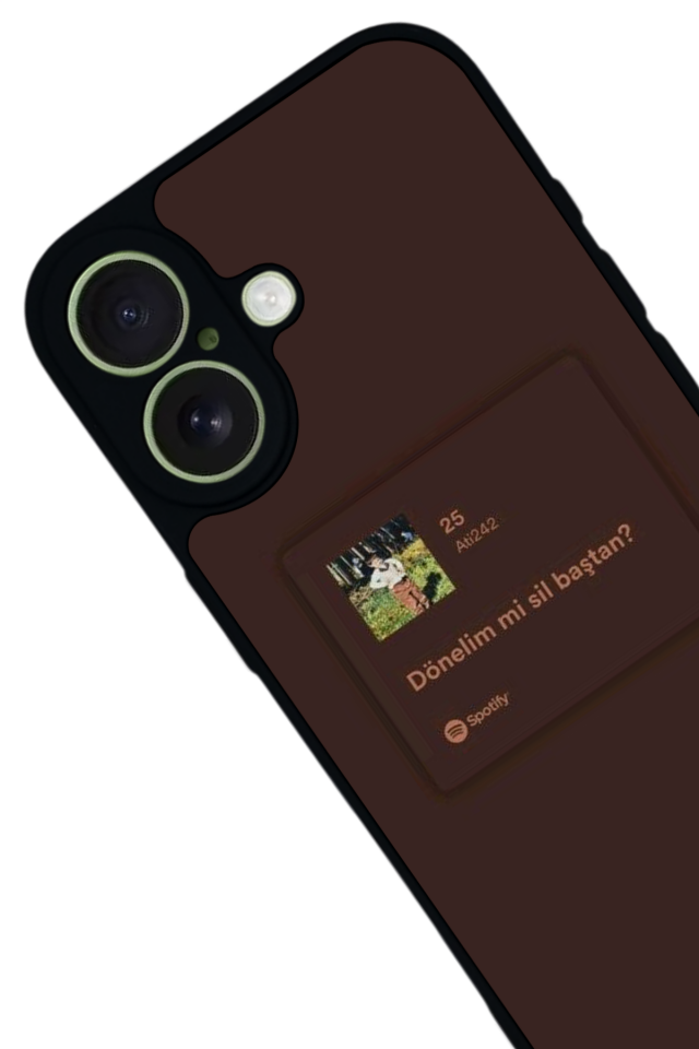 iPhone 17 Uyumlu Sarki Sozleri Tasarımlı Glossy Premium Kılıf