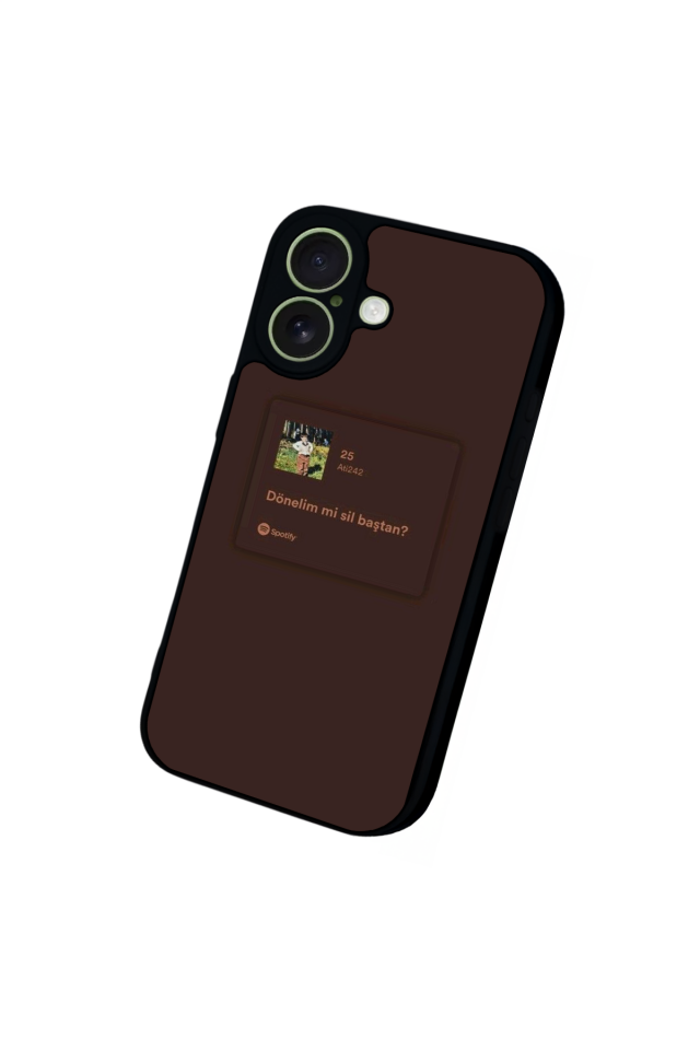 iPhone 17 Uyumlu Sarki Sozleri Tasarımlı Glossy Premium Kılıf