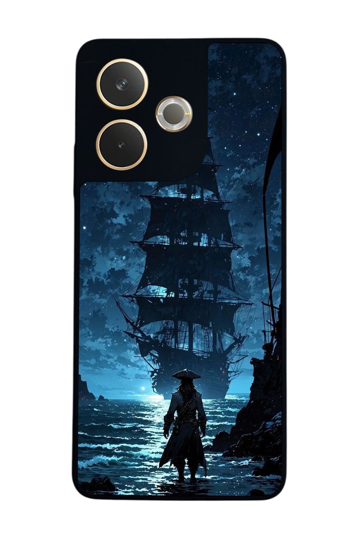 Oppo A5 Pro Uyumlu Korsan Tasarımlı Glossy Premium Kılıf