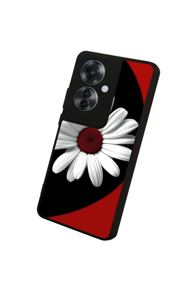 Oppo Reno 11F Uyumlu Cicek Tasarımlı Glossy Premium Kılıf