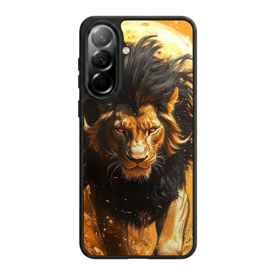 Samsung Galaxy A57 Uyumlu Aslan Tasarımlı Glossy Premium Kılıf
