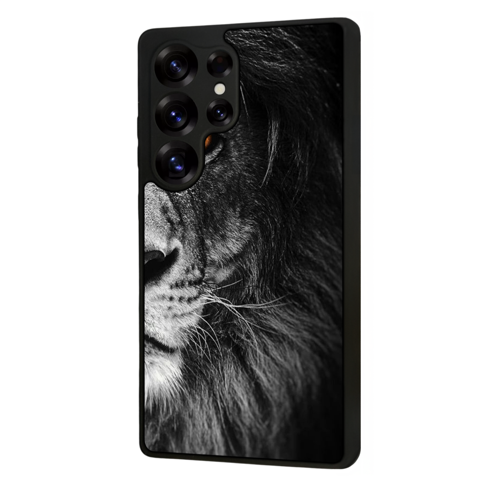 Samsung Galaxy S25 Ultra Uyumlu Aslan Tasarımlı Glossy Premium Kılıf