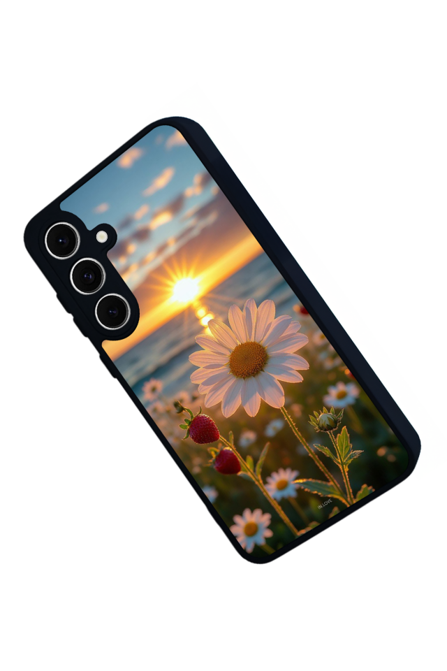 Samsung Galaxy S24 FE Uyumlu Cicek Tasarımlı Glossy Premium Kılıf