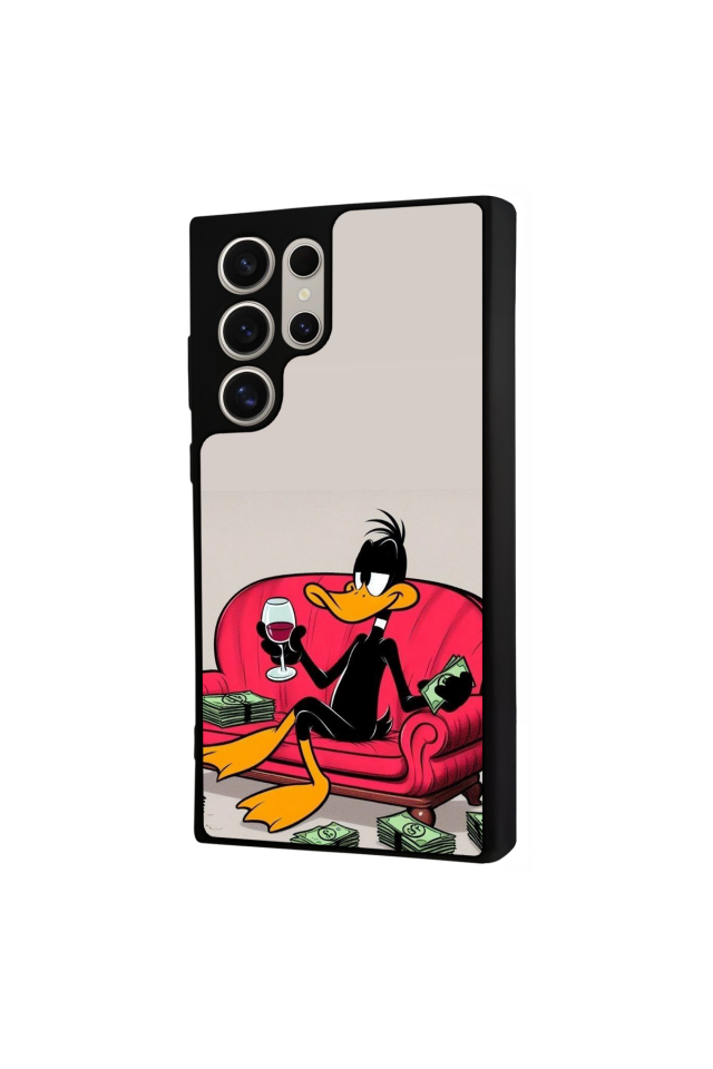 Samsung Galaxy S24 Ultra Uyumlu Daffy duck Tasarımlı Glossy Premium Kılıf