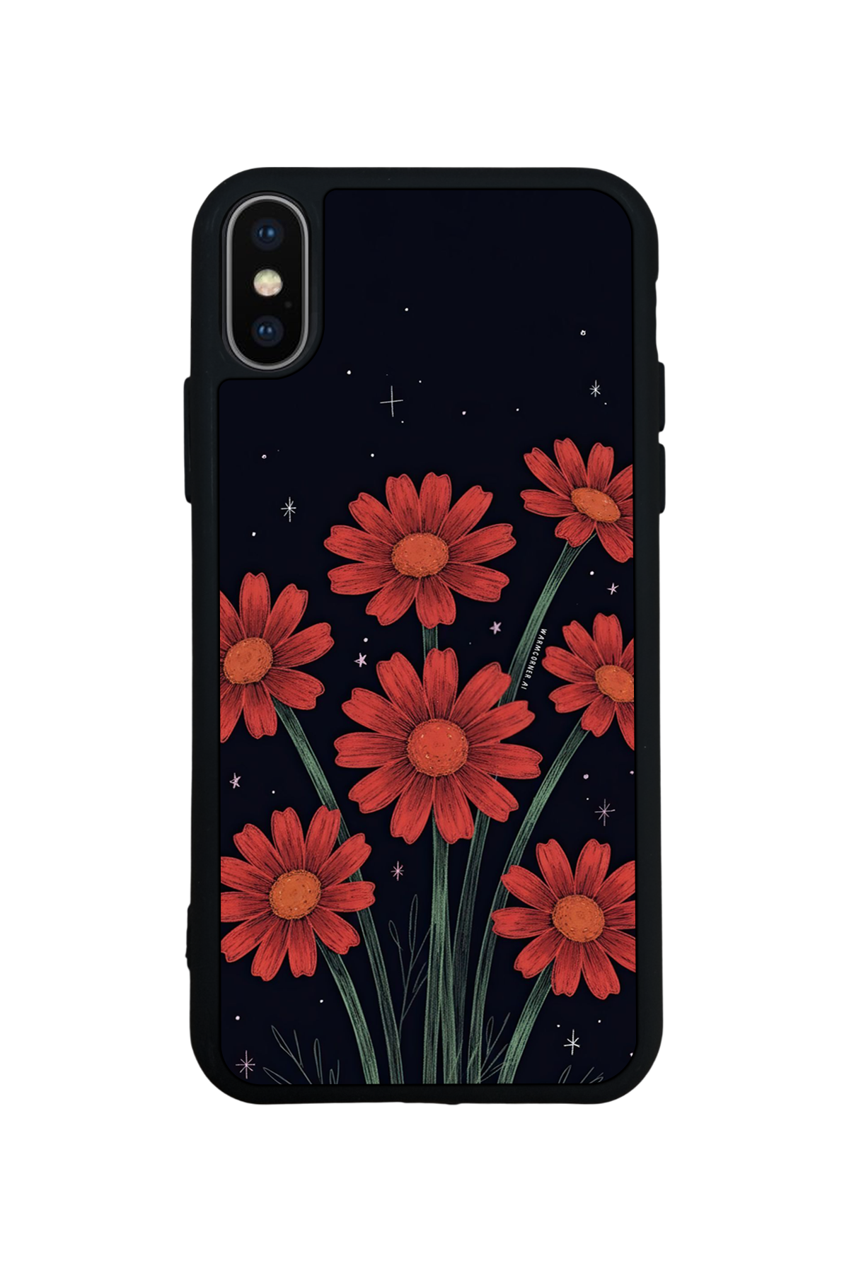 iPhone X/ XS Uyumlu Floral Tasarımlı Glossy Premium Kılıf