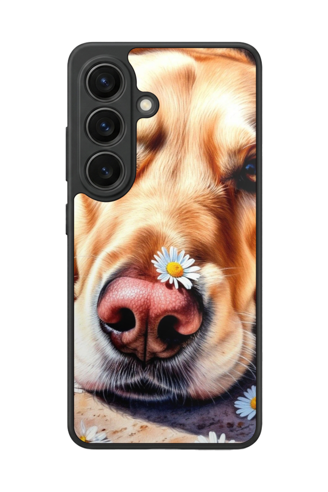 Samsung Galaxy S26 Uyumlu Golden Kopek Tasarımlı Glossy Premium Kılıf