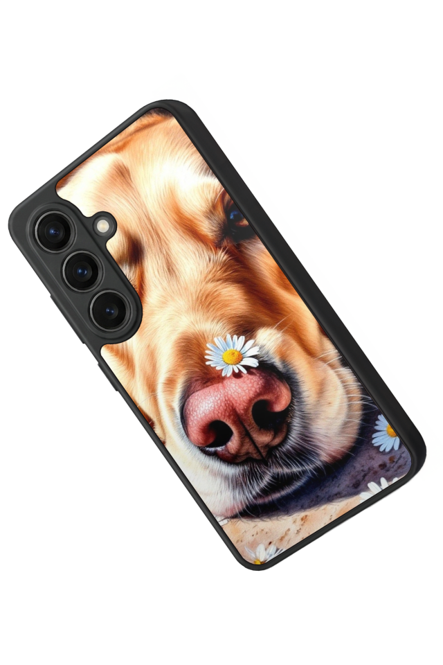 Samsung Galaxy S26 Uyumlu Golden Kopek Tasarımlı Glossy Premium Kılıf