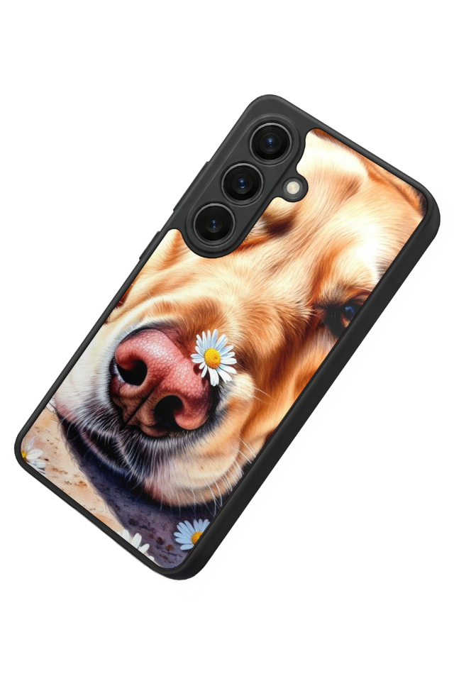 Samsung Galaxy S26 Uyumlu Golden Kopek Tasarımlı Glossy Premium Kılıf