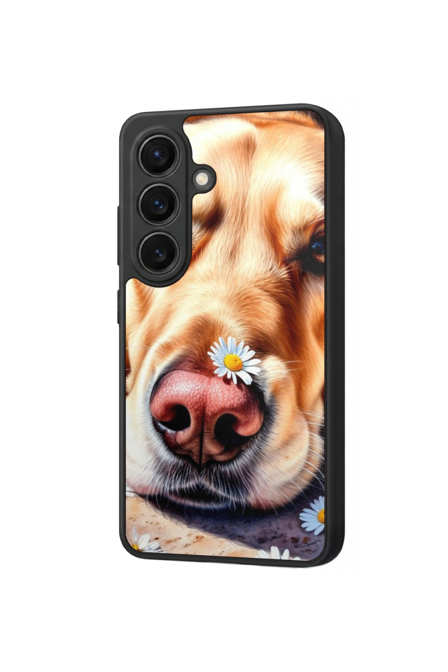 Samsung Galaxy S26 Uyumlu Golden Kopek Tasarımlı Glossy Premium Kılıf