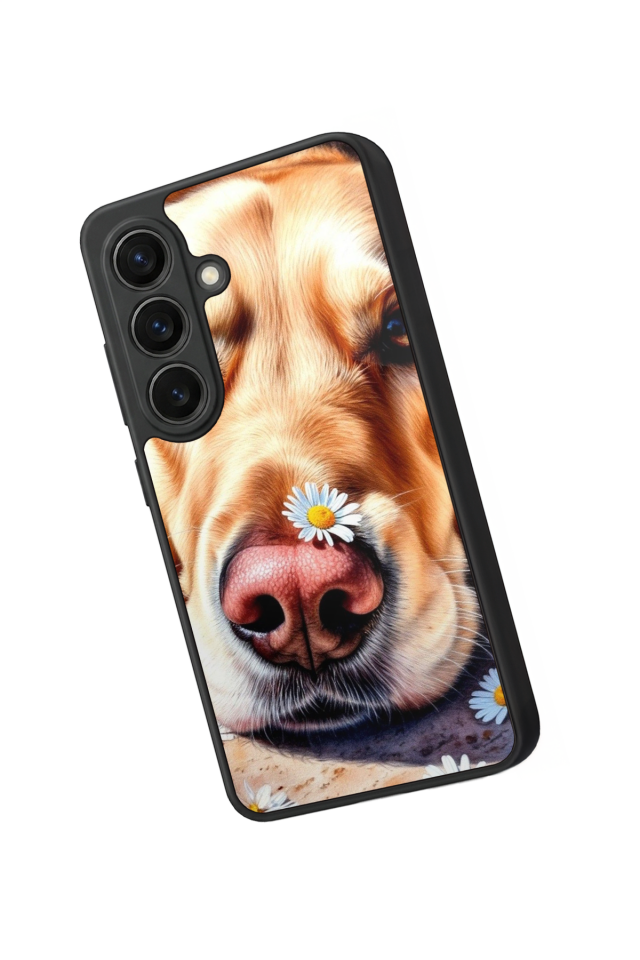 Samsung Galaxy S26 Uyumlu Golden Kopek Tasarımlı Glossy Premium Kılıf