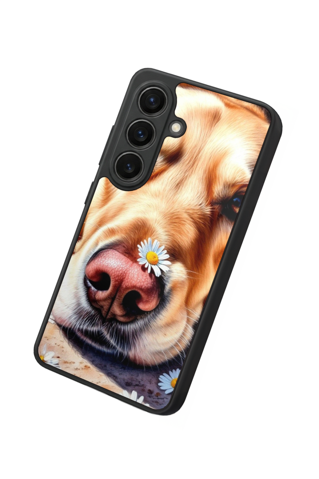 Samsung Galaxy S26 Uyumlu Golden Kopek Tasarımlı Glossy Premium Kılıf