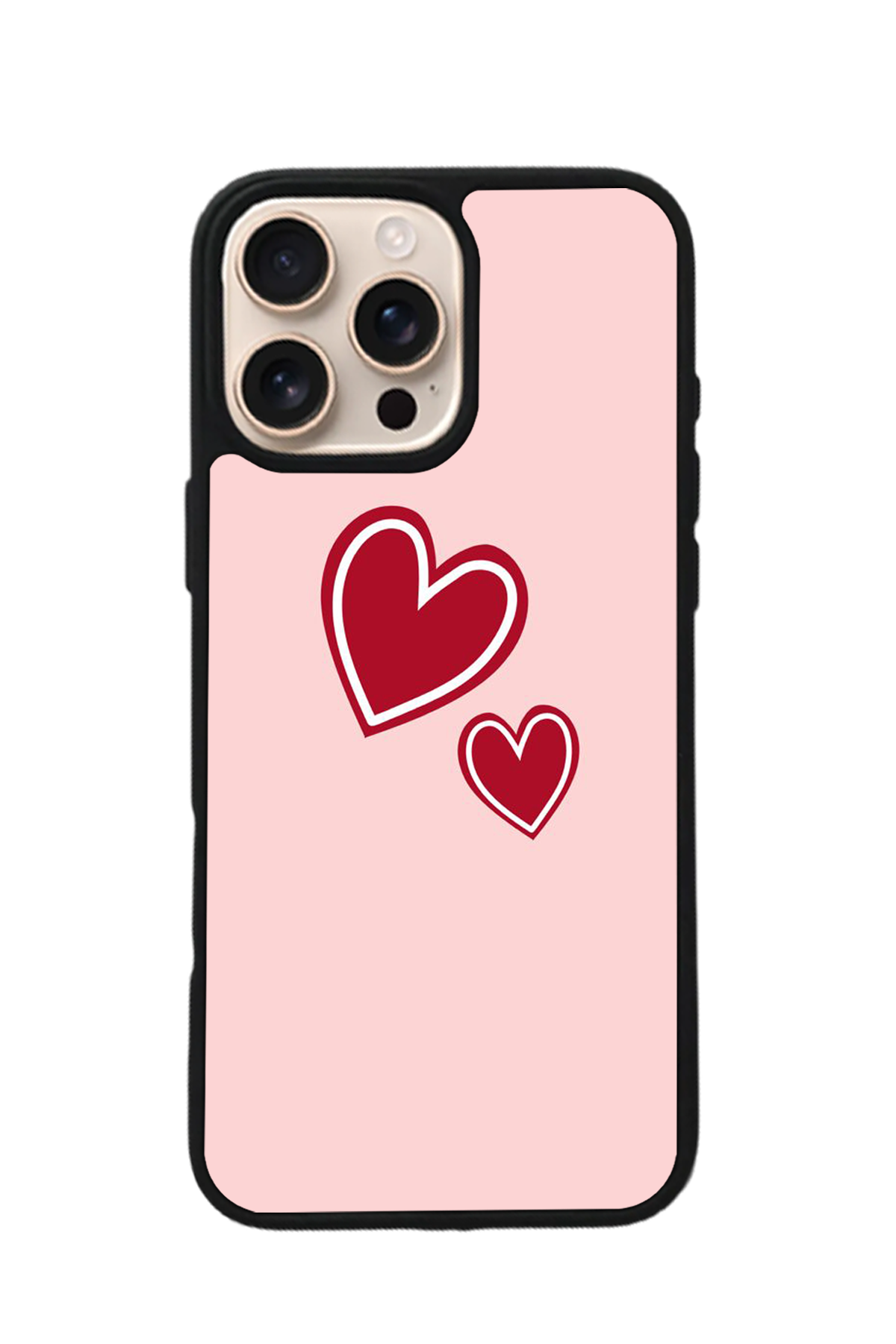 iPhone 15 Pro Max Uyumlu Kalp Love Tasarımlı Glossy Premium Kılıf