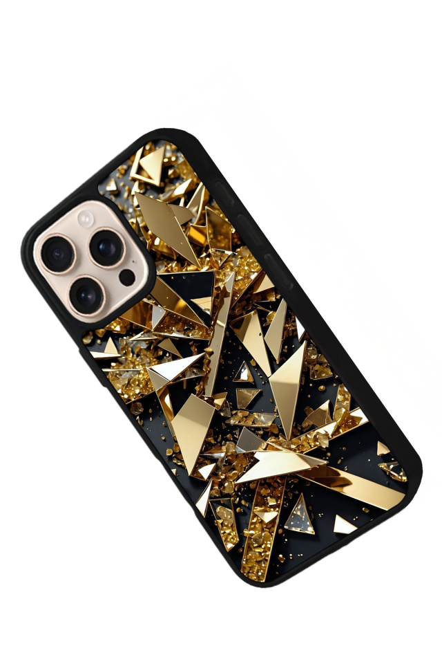 iPhone 16 Pro Uyumlu Mermer Marble Tasarımlı Glossy Premium Kılıf