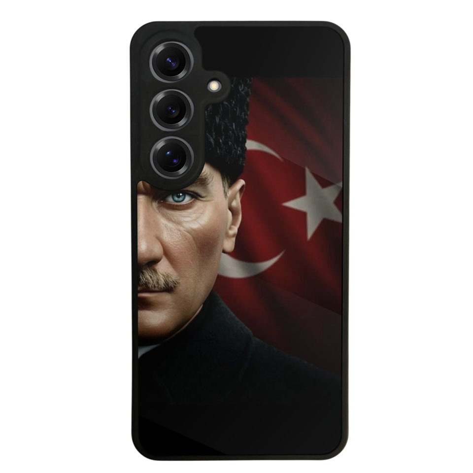 Samsung Galaxy S25 Uyumlu Mustafa Kemal Ataturk Tasarımlı Glossy Premium Kılıf