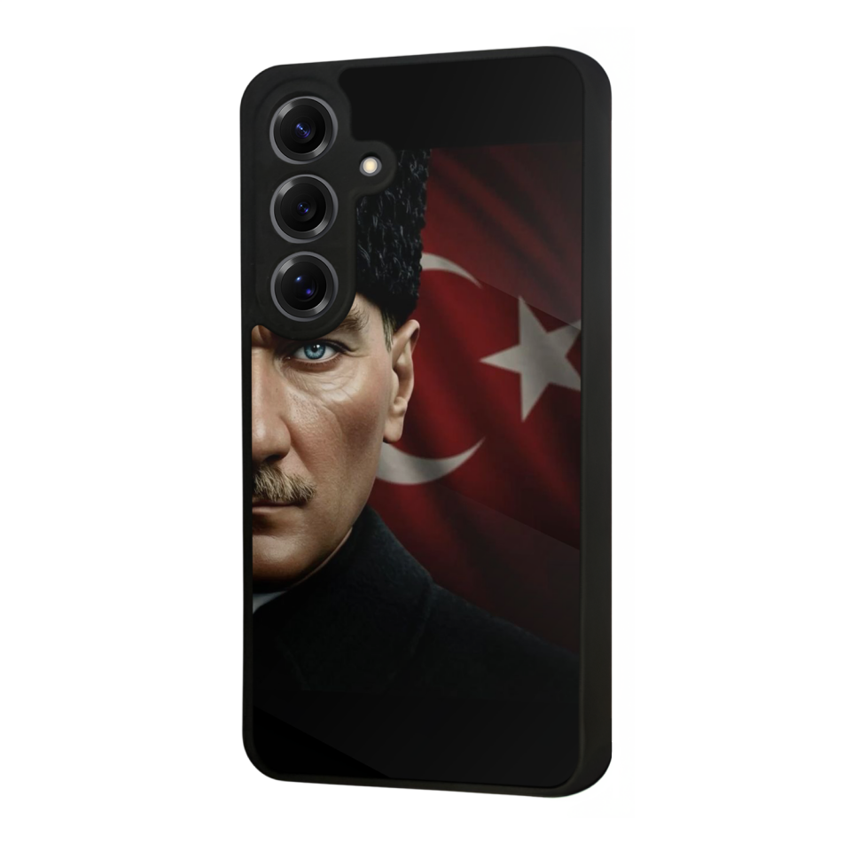 Samsung Galaxy S25 Uyumlu Mustafa Kemal Ataturk Tasarımlı Glossy Premium Kılıf